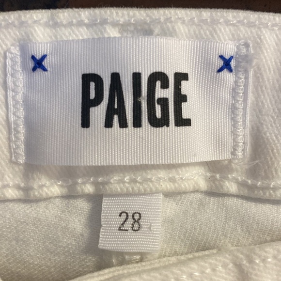 Paige white denim shorts - Picture 2 of 4